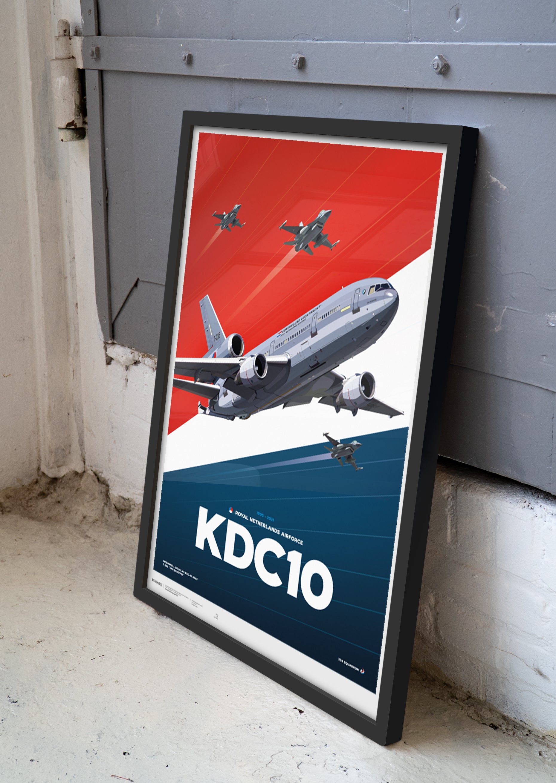 Premium print of the KDC-10 tanker T-235 of the Royal Netherlands Air Force by Studio11