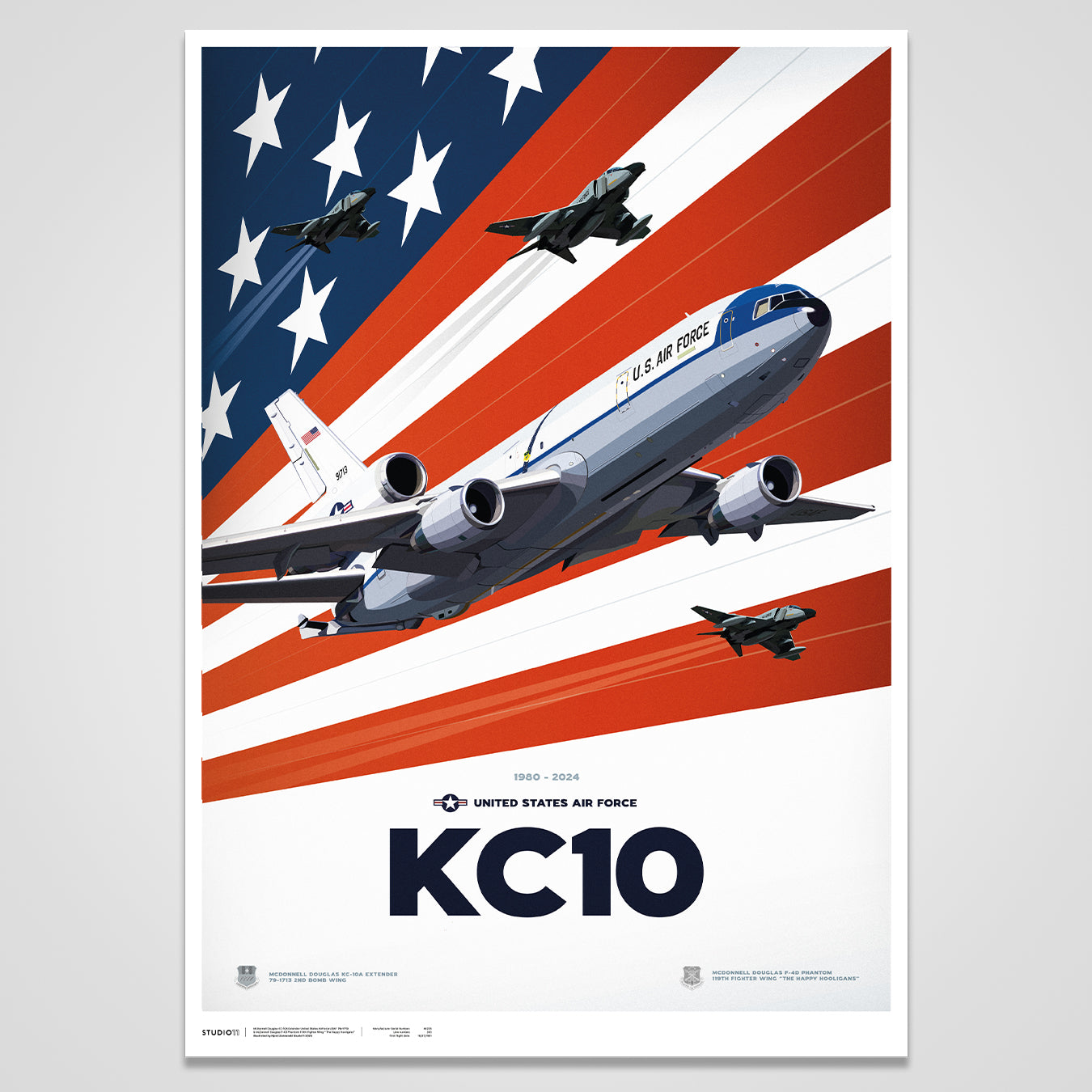 USAF KC-10A Extender & F-4D Phantom Poster