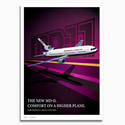 McDonnell Douglas MD-11 prototype N211MD promotion poster