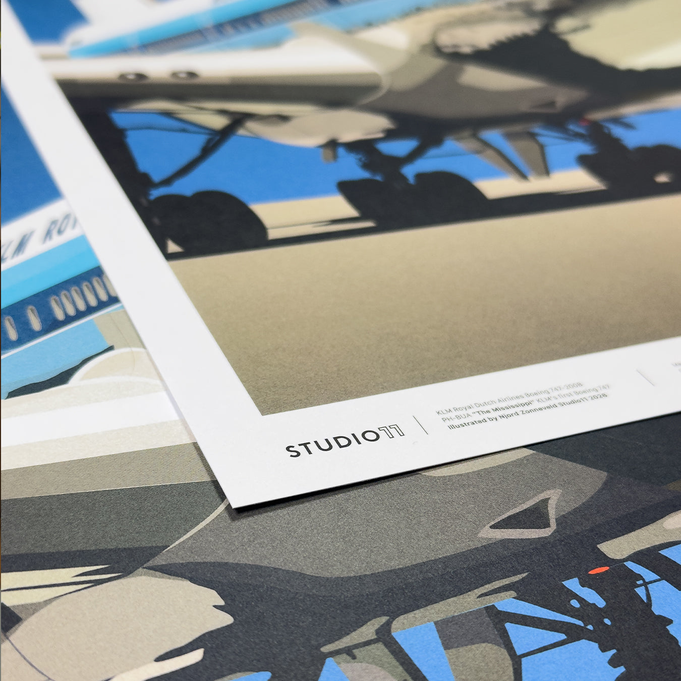 KLM Royal Dutch Airlines Boeing 747-200 PH-BUA Print