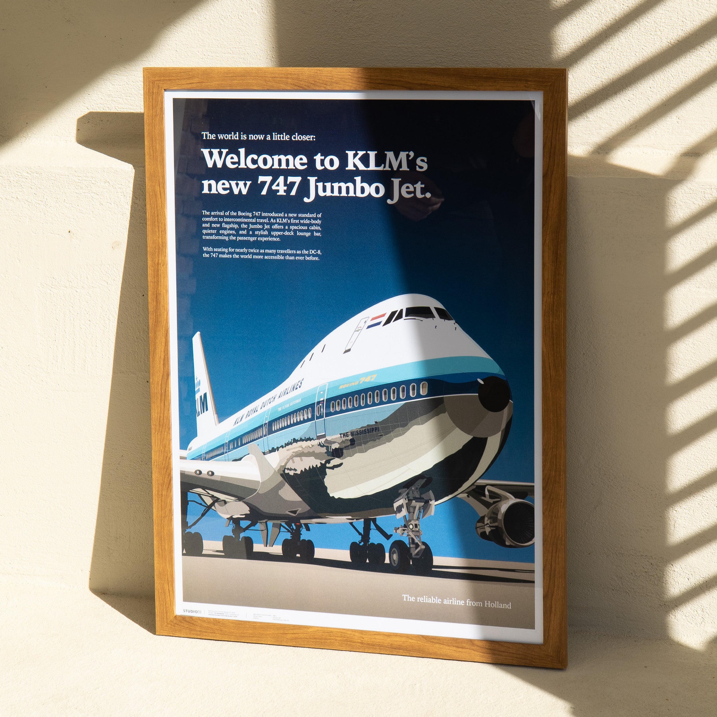 KLM Royal Dutch Airlines Boeing 747-200 PH-BUA Print