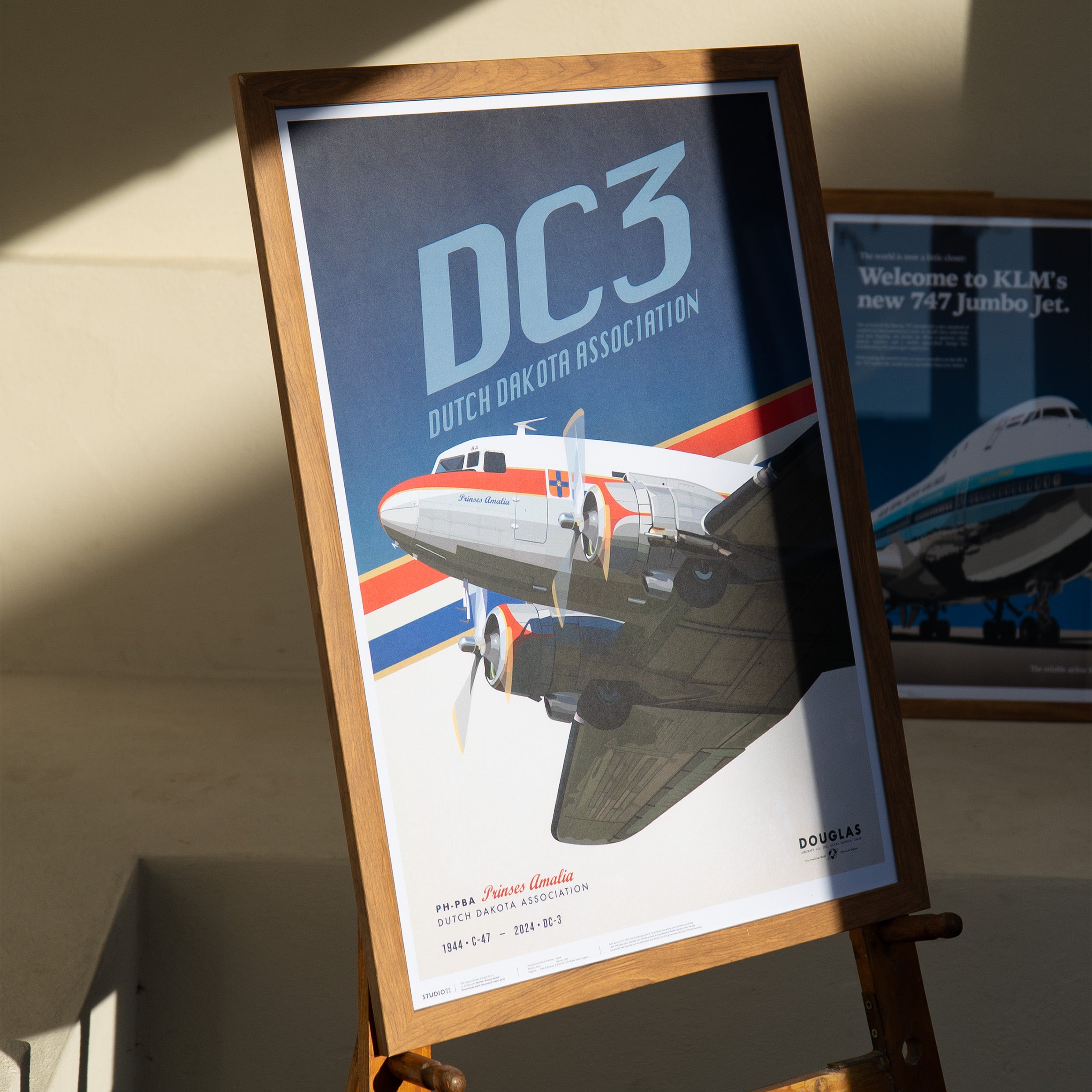 DDA Classic Airlines Douglas DC-3 PH-PBA print – Studio11