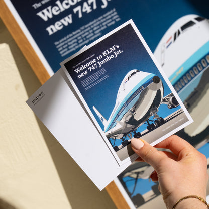 Collector postcard: KLM Boeing 747-200 PH-BUA