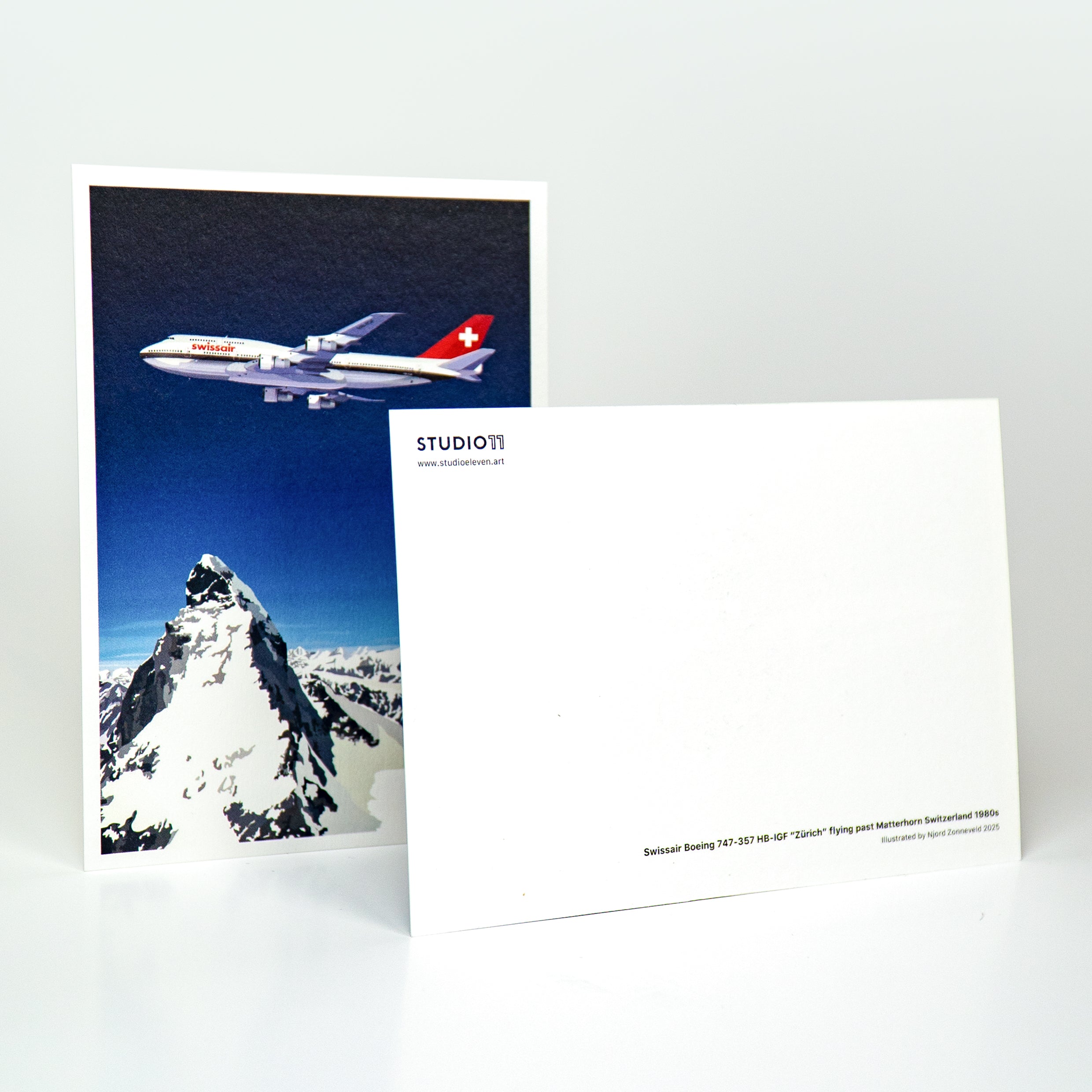 Swissair Postcard Collection
