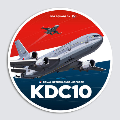 Sticker: RNLAF KDC-10 Tanker & F16 formation