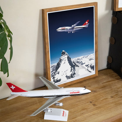 Swissair collection: Boeing 747-300 Small edition Print