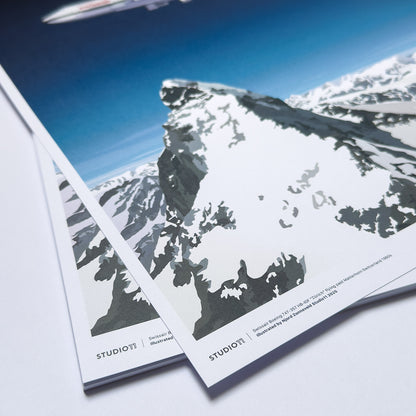 Swissair collection: Boeing 747-300 Small edition Print