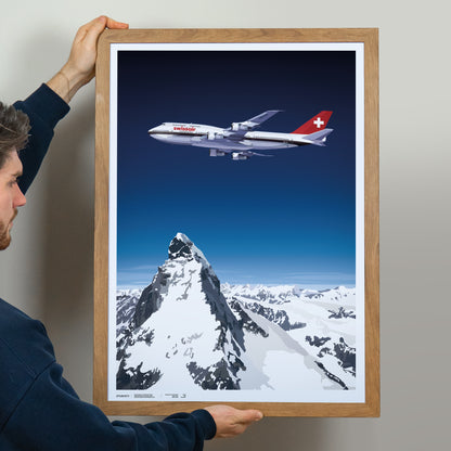 Swissair collection: Boeing 747-300 Print