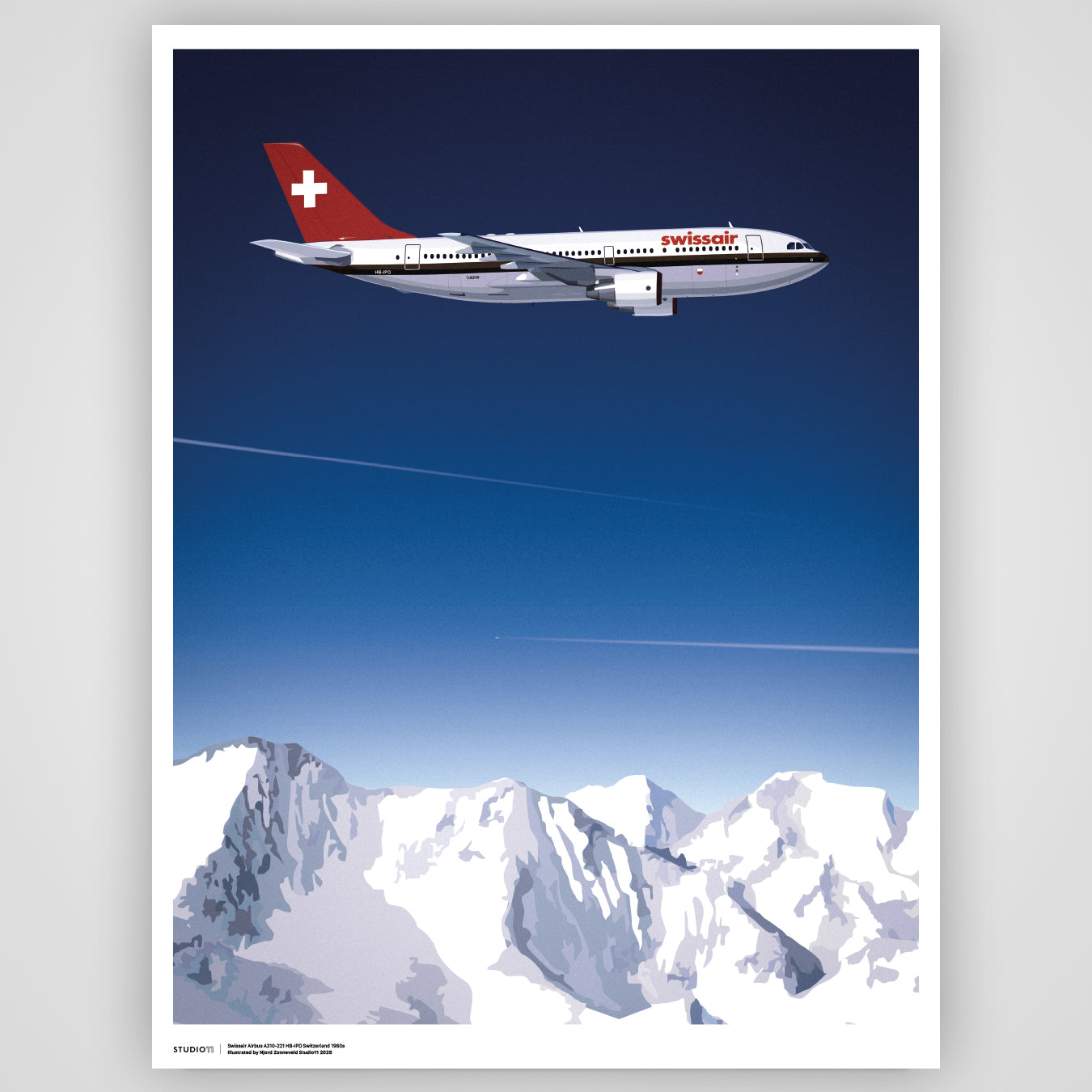 Swissair Collection: Airbus A310 Small Edition Print