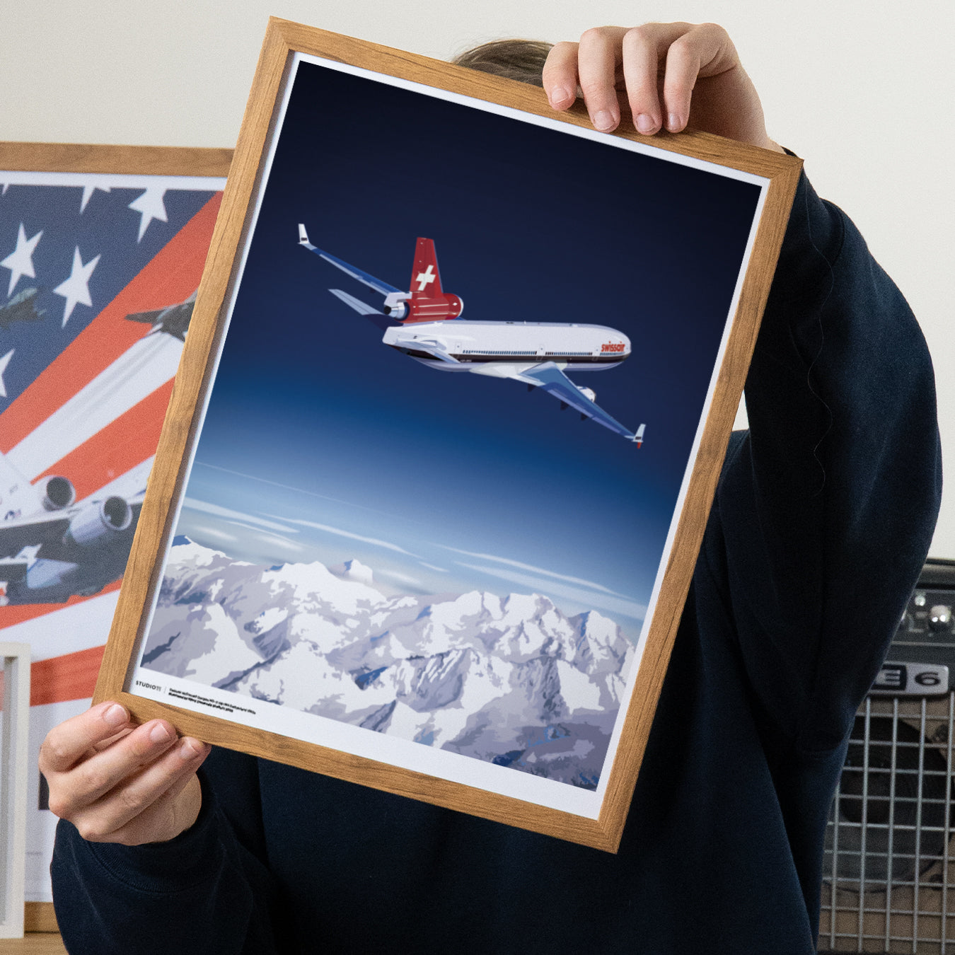 Swissair Collection: McDonnell Douglas MD-11 Small Edition Print