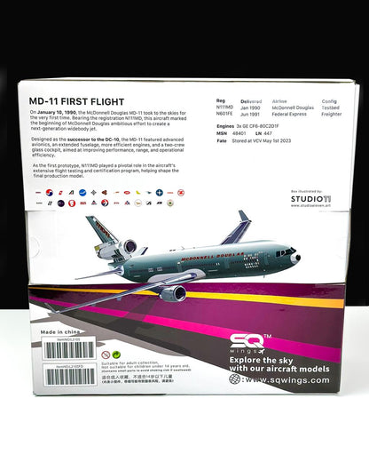SQ Wings N111MD Aircraft Model Box Art